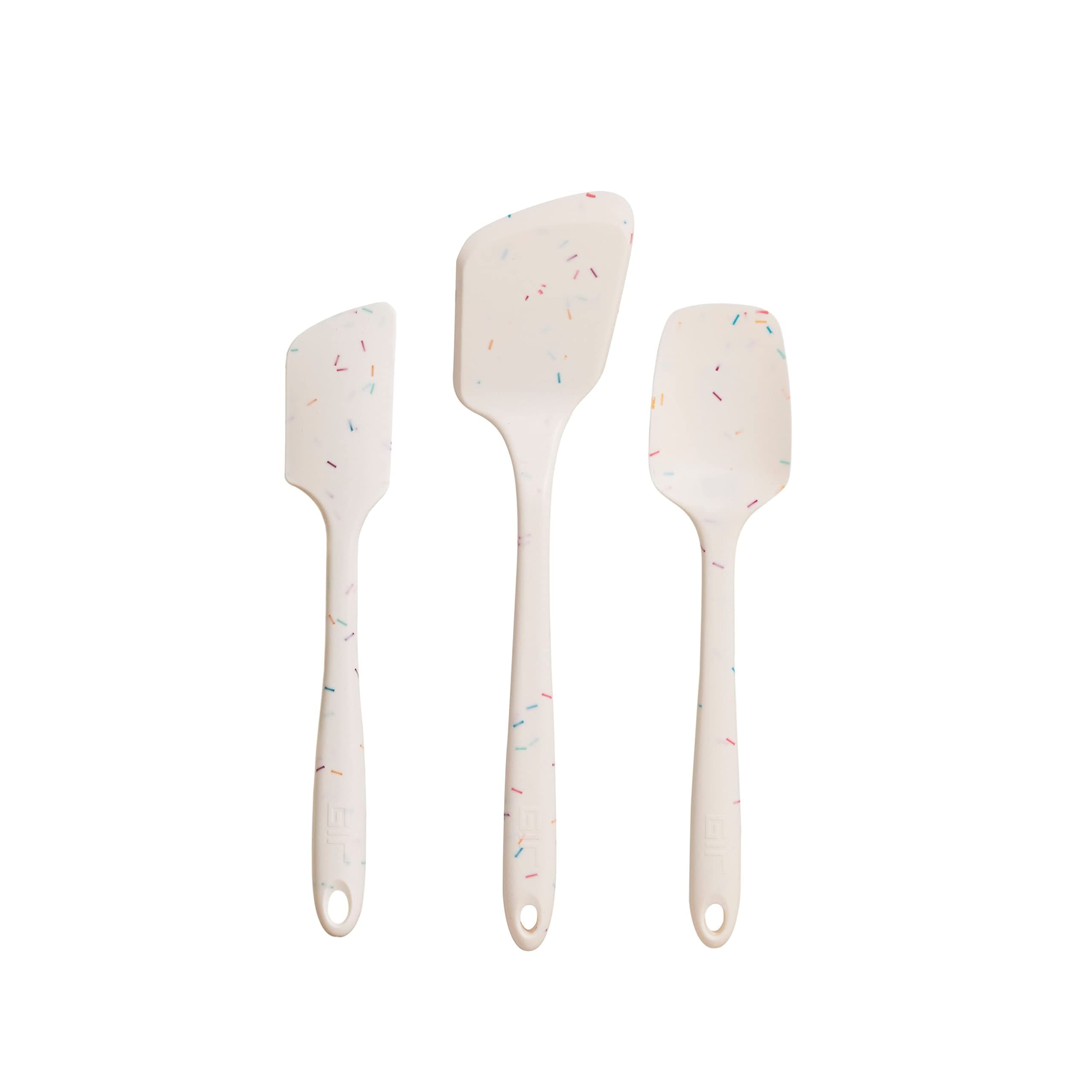 GIR: Get It Right 3-Piece Ultimate Silicone Kitchen Utensils Set - Spatula, Flip & Spoonula - Non toxic Cooking Utensils for Nonstick Cookware, Cooking and Baking - Sprinkles