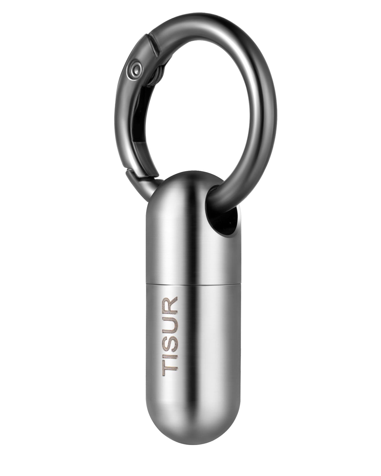 - TISUR Micro Keychain Pill Holder, Titanium Pill Case Waterproof Pill Container, Portable Tiny Pill Organizer for Travel Purse Pocket
