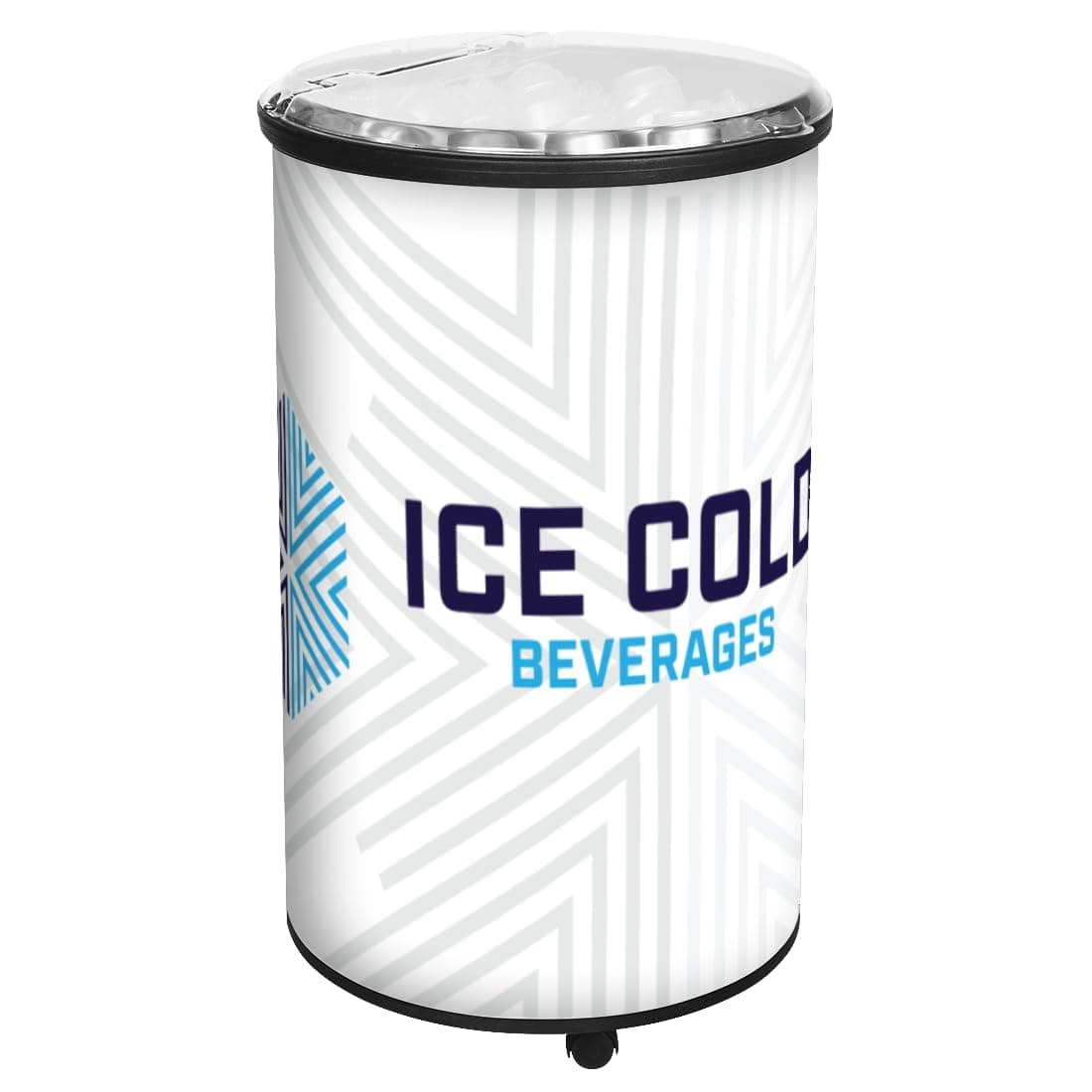Ice Hawk | 72 qt Cooler with Wheels Durable Rotomolded Insulated | Made in USA | for Patio Bar Beverages Party Events | Black