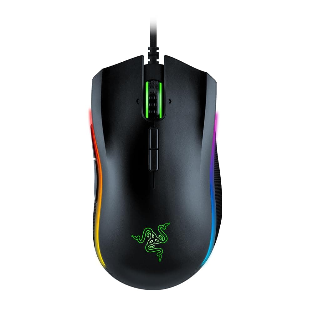 Razer Mamba Elite Gaming Mouse with 16.000 DPI 5G Optical Sensor, 9 Programmable Buttons, Ergonomic Form Factor, Powered Chroma