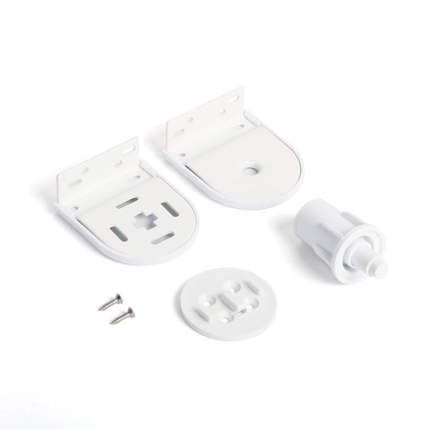 32mm Roller Blind Repair Kit, Mount Window Shade Brackets, Curtain Roller Blind Accessories for Electric Blinds with 1 1/4" Tube, 1 Pair, White