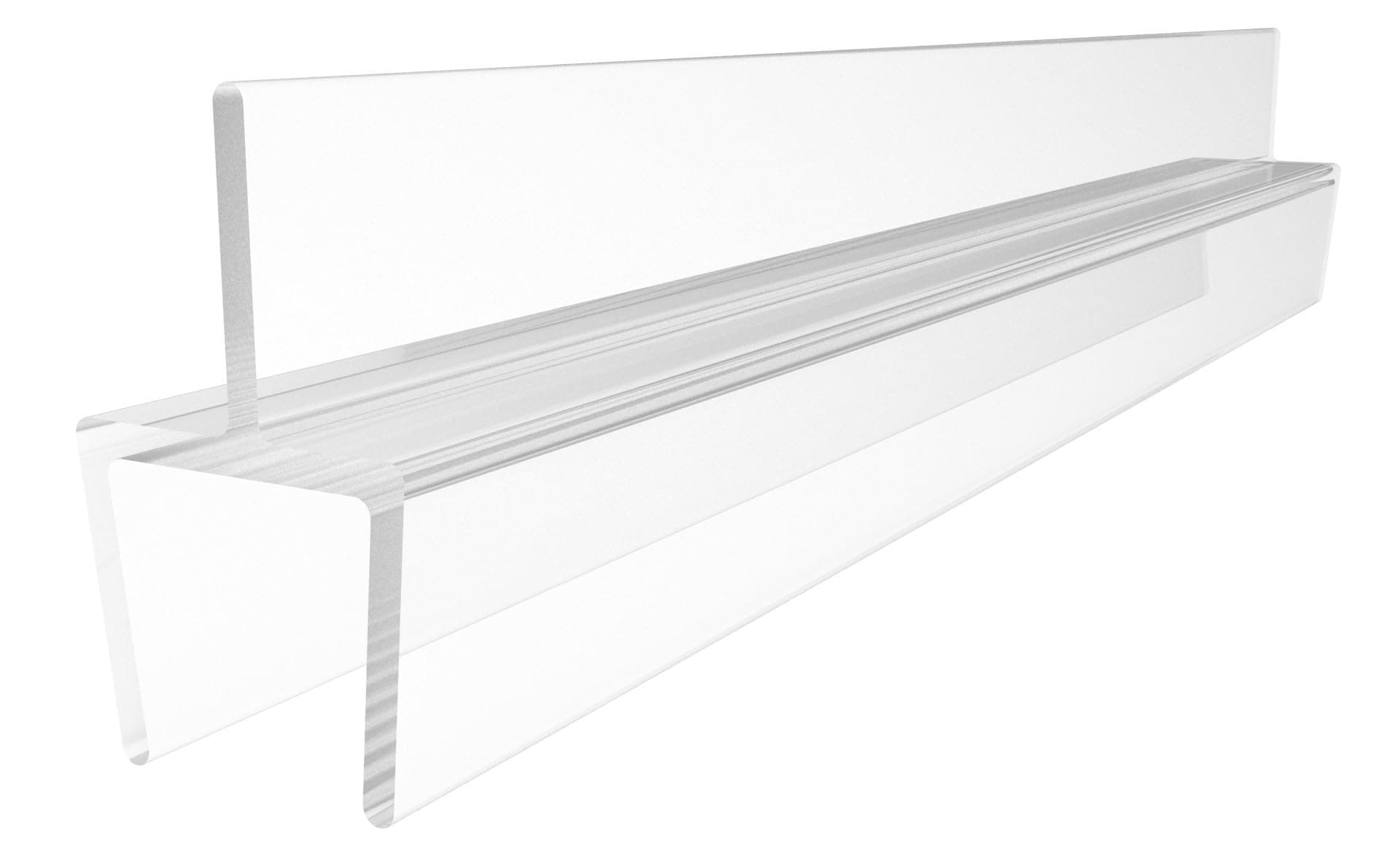 CRL One-Piece Bottom Rail With Clear Wipe for 3/8" Glass - 31 in long