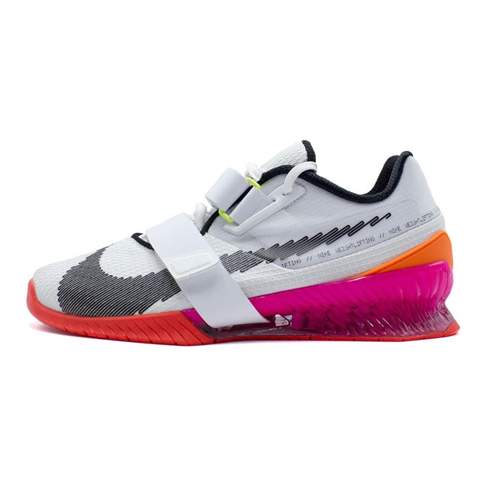 Nike Romaleos 4 SE Weightlifting Shoe (DJ4487-121, White/Bright Crimson/Pink Blast/Black) Size 10