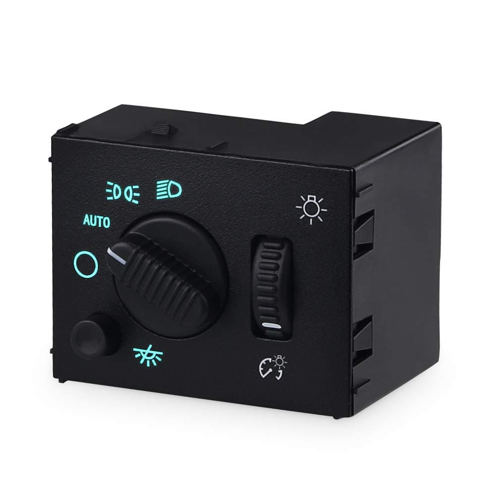 Headlight Switch for Chevy Silverado GMC Sierra 2003-2007 Suburban Avalanche Yukon Tahoe Cadillac Escalade Headlamp Dimmer Switch Replace OE # 19381535 D1595G 15194803