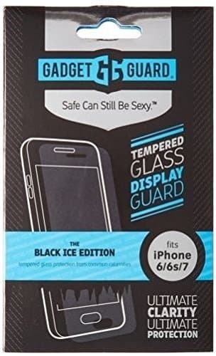 Gadget Guard Black Ice Edition Tempered Glass Screen Guard for iPhone 6/6S/7/8 - Retail Packaging - Clear (package may vary)