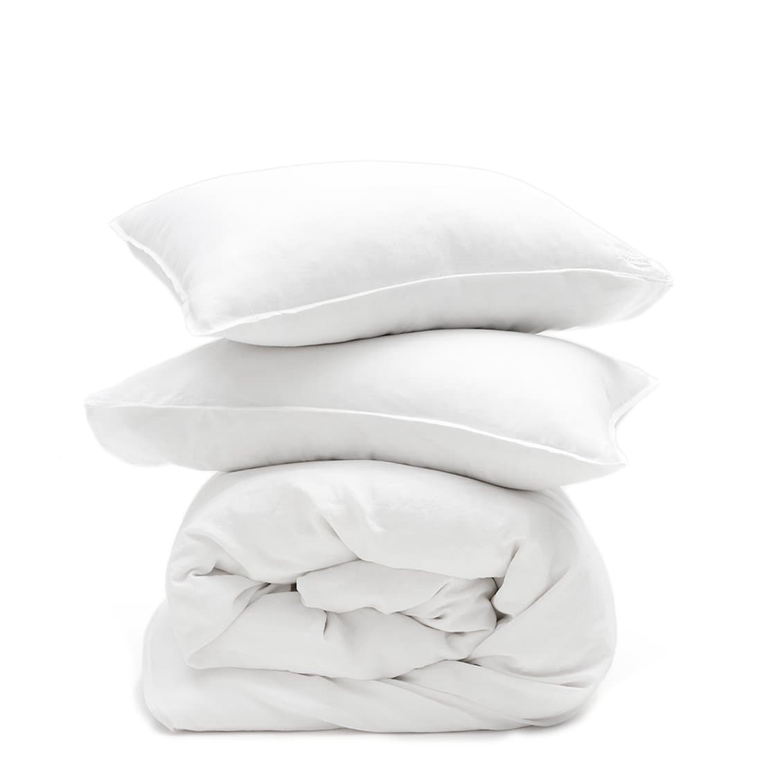 Loomstead Linen Duvet Set - White, Queen