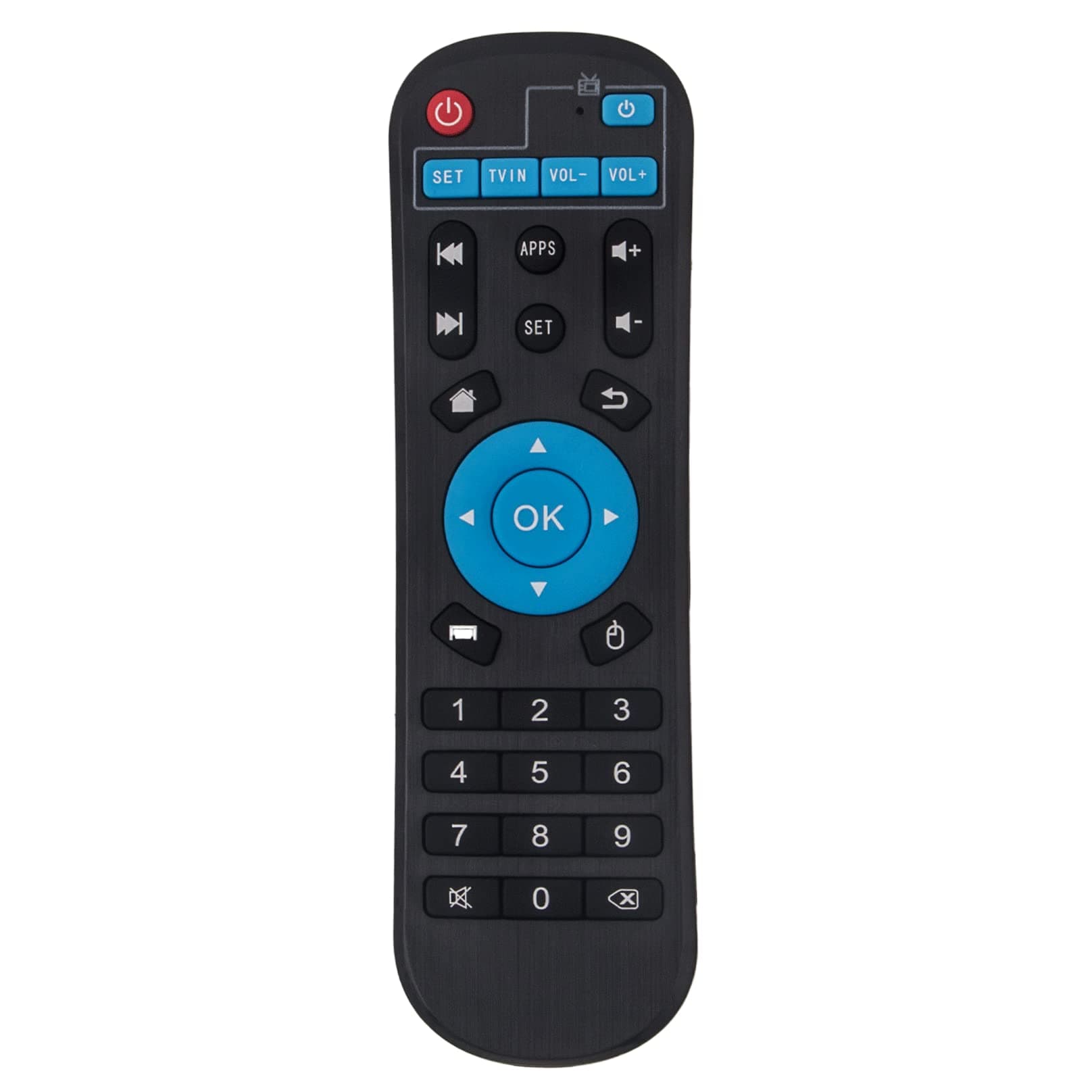 Allimity X3308-030 Replaced Remote Control fit for Andriod Smart TV Box Controller T95Z Plus, MXQ-4K, M8S, M8N,T95K PRO, H96 Pro Android TV Box,T95V PRO, T95U PRO, MXQ PRO, T95, T95M, T95N, T95X, X96