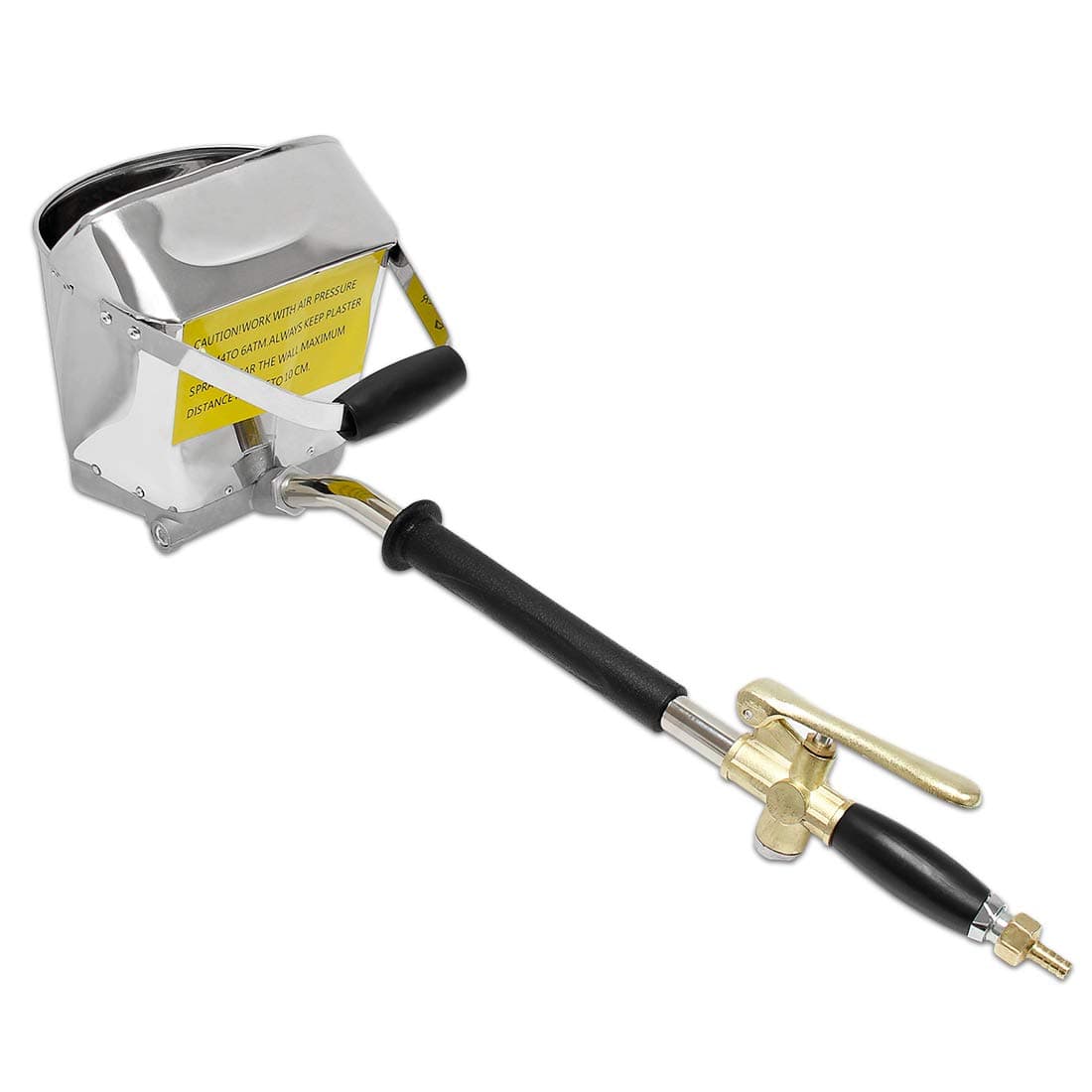 Wisamic Cement Mortar Sprayer Gun 4 Jet Stucco Texture Hopper Plastering Tool House Paint for Wall and Ceiling, Dual Use