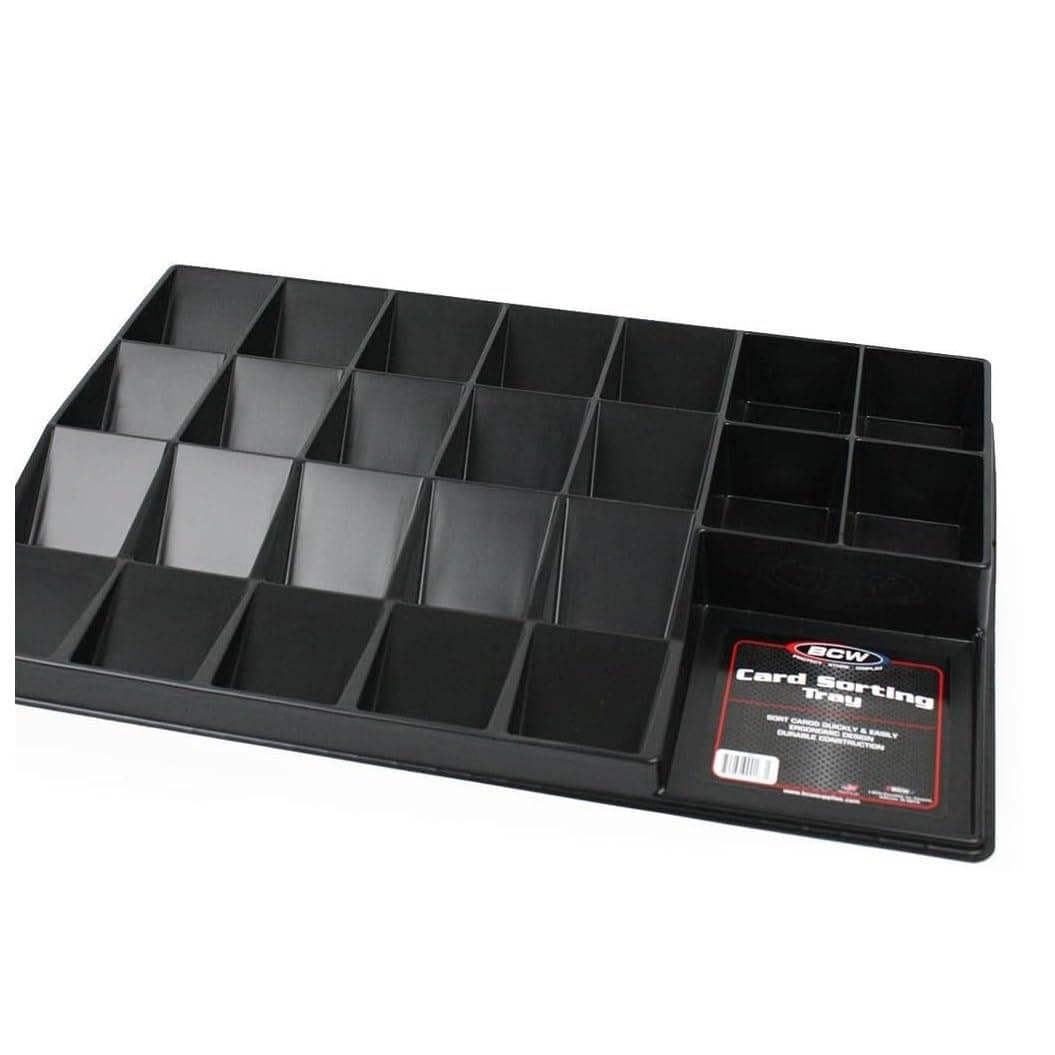 BCW Card Sorting Tray - 1 ct | 24-Cell Trading Card Organizer for TCG & Sports Cards | Ideal for Pokémon, Baseball, and Magic | Lightweight Card Sorter Tray
