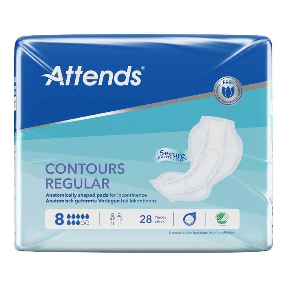 Attends Contours Regular 8 - Pack of 28