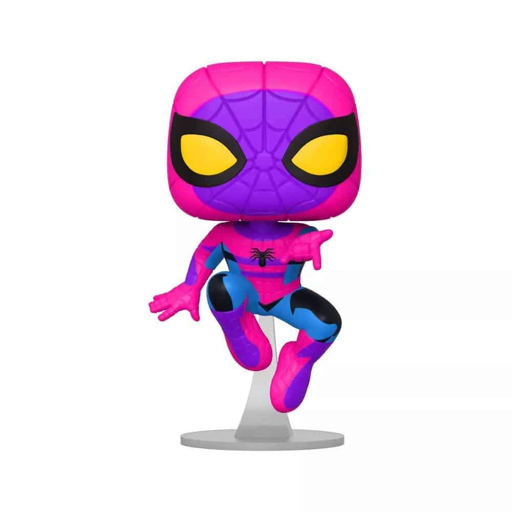 Pop! Marvel: Blacklight Spider-Man Vinyl Figure Exclusive Black Light Edition Spiderman – Pop Only