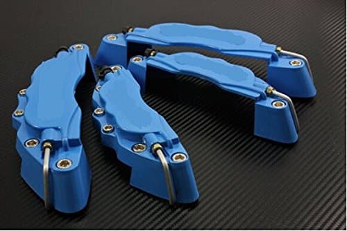 SPDFST 4 Front+Rear Universal Car Disc Brake Caliper Covers Manso style 3D Blue Car