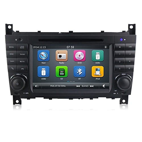 GPS DVD USB SD Bluetooth Car Radio 2 DIN Navigation Mercedes C Class W203/C220/C230/C240/C280/Class CLK W209/CLK200/CLK220/CLK 240/Mercedes CLC W203/Class W467/A209/W219/W467/CLK 220