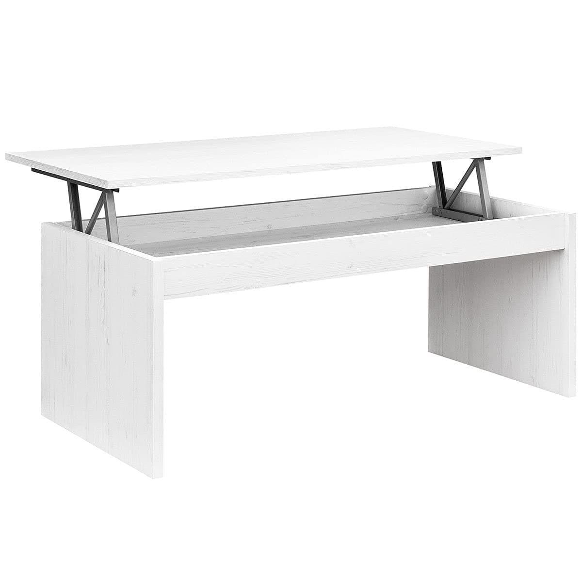 COMIFORT Extendible Coffee Table with Lift Top - Functional Living Room Table with Plenty of Storage, Modern, Elegant, Very Durable, 2 Legs, Nordic, Eco-friendly