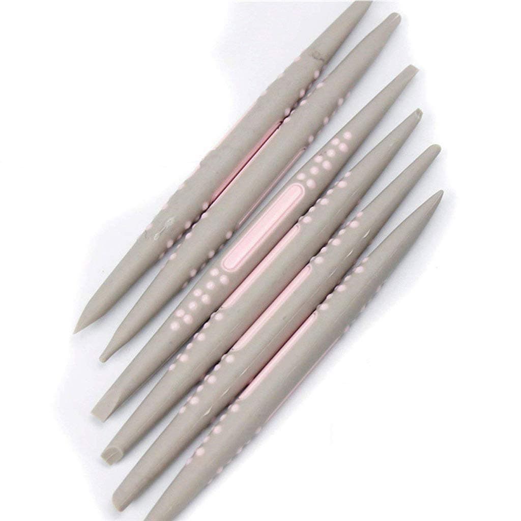 Cake Decor 6Pcs/Set Convenient Fondant Cake Sugar Soft Tip Shapers Modelling Tool Cakes Cupcake Decorating Flower Carving Modelling Tools