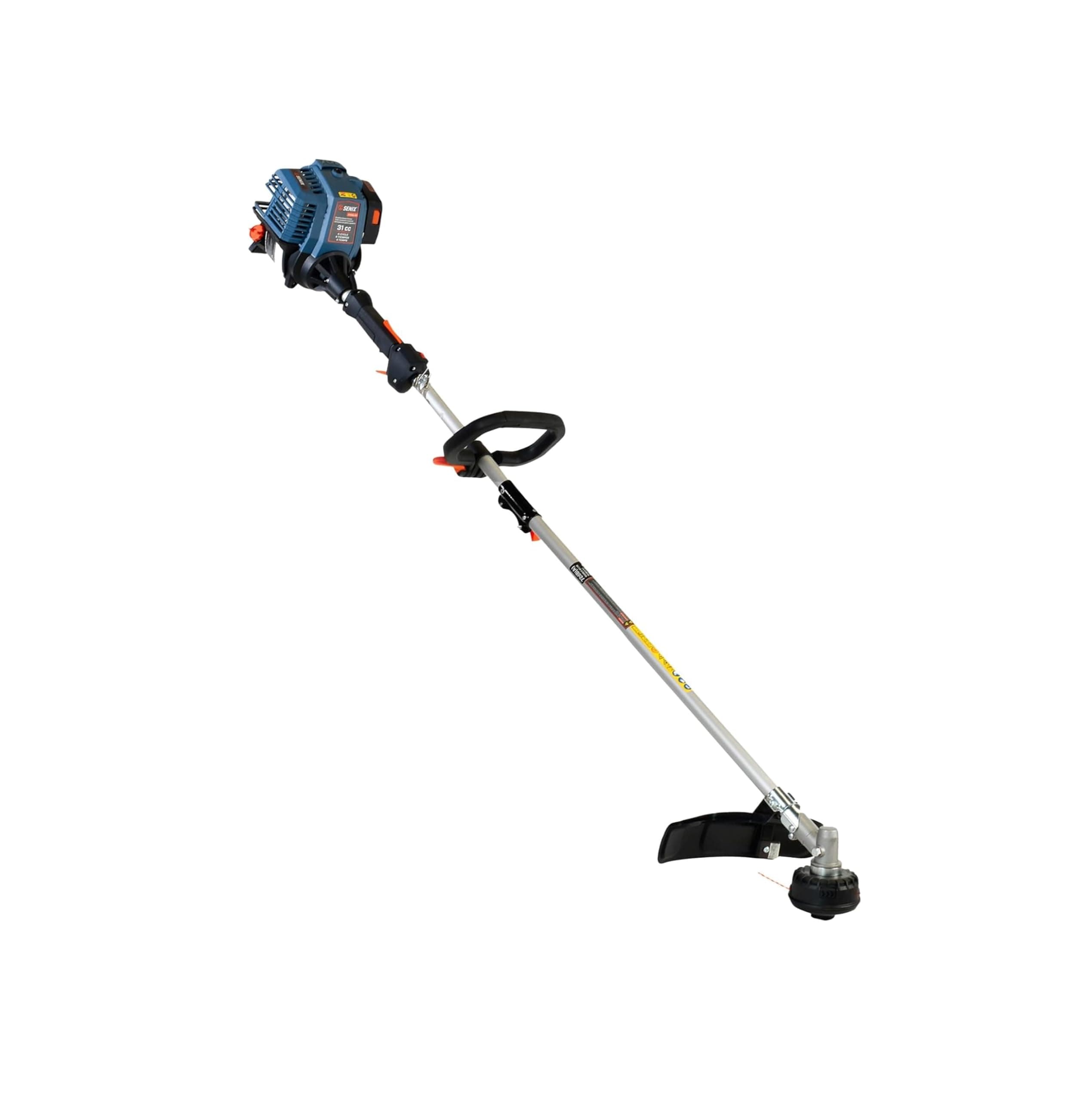 SENIX GTS4QL-M2 4QL 31.5 cc Full Crank Gas String Trimmer and Edger Lawn Tool with Straight Shaft, Front D-Handle, Bump Feed, 17.7 Inch Cutting Width
