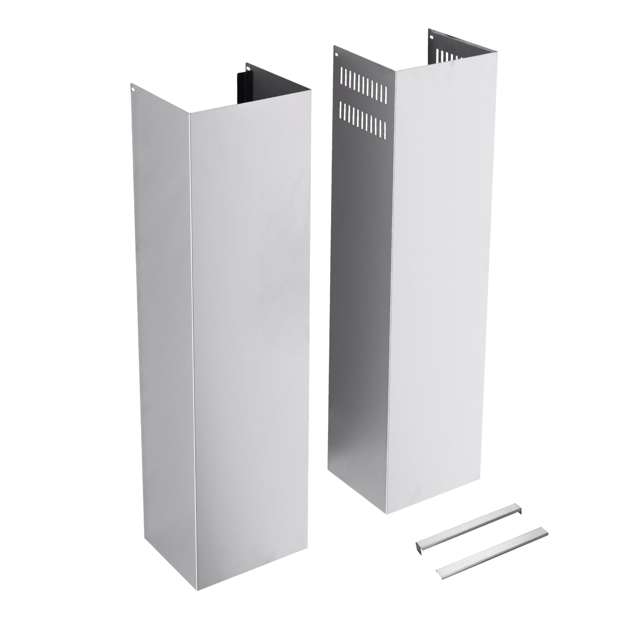 Wall Mount Range Hood Cover Extension Retractable Adjustable Kitchen Fan Chimney Vent Extender Duct Stainless Steel Upper and Lower 8 1/4"(W) x6. 7"(D) x 31 1/2~63"(H)