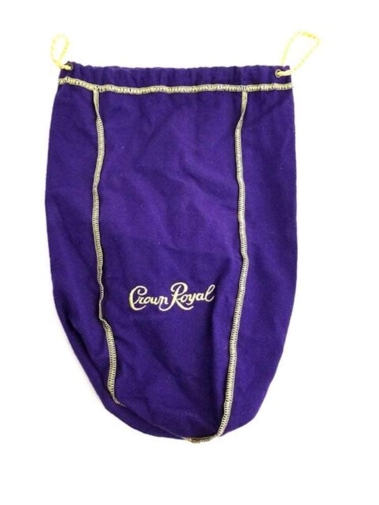 Crown Royal Extra Large Bag with Gold Drawstrings Great for Storage 13"x9"x4" (Purple)
