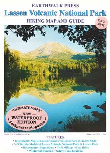 Lassen Volcanic Np Hiking Map