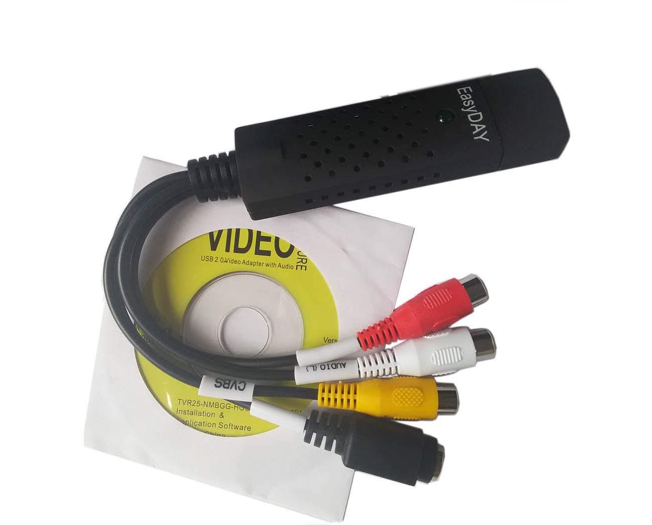 easyday DVD VHS RCA S-Video AV Grabber EasyCAP USB 2.0 TV Video Capture Audio Adapter Converter