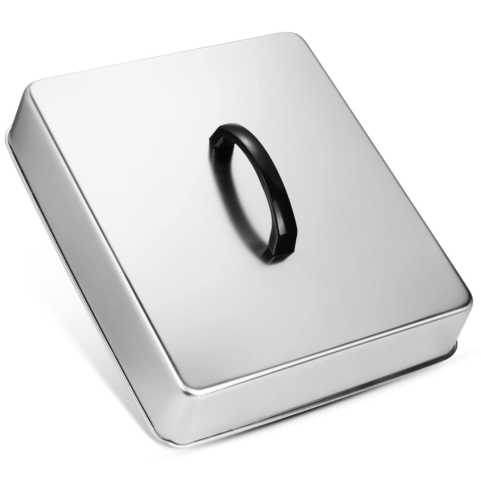 Rectangular Basting Cover, Stainless Steel Cheese Melting Dome Steaming Cover Lid