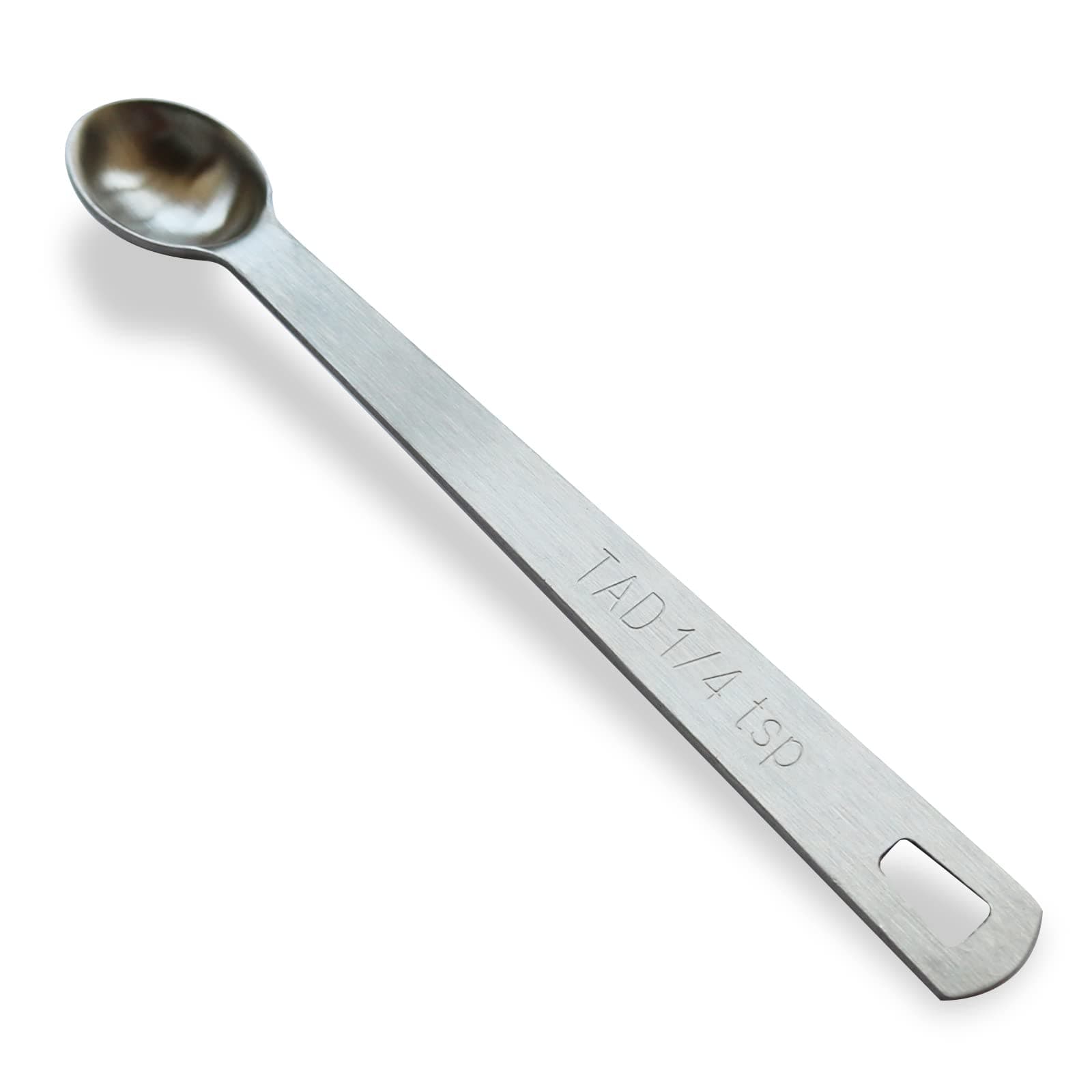 1PCS 1/4 Teaspoon(1/4tsp, 1.25 ml, Tad) Single Tiny Measuring Spoon, Small Individual Stainless Steel Measure Spoons Only