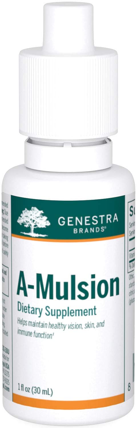 A-Mulsion | Vitamin A Liquid to Support Immune System, Skin, Vision, Bones, and Teeth* | 1 Fl Oz | Citrus Flavor