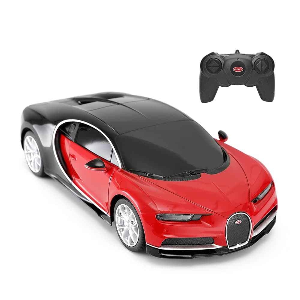RASTAR Bugatti Toy Car, 1/24 Scale Bugatti Chiron RC Model Car, Indoor and Outdoor Toys, Gifts for Kids Boys