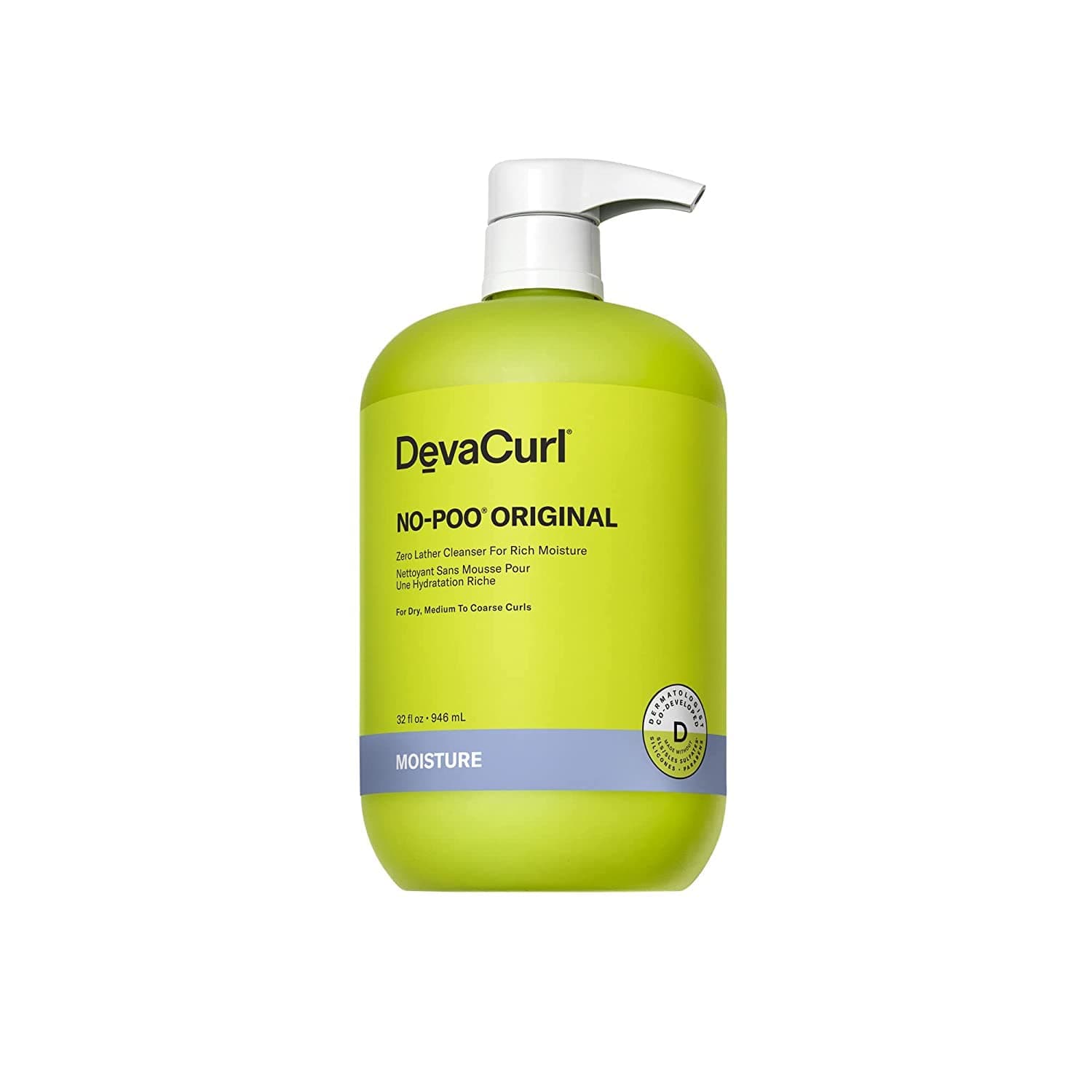 No-Poo Original Non-Lathering Cleanser for Rich Moisture | Non-Stripping | Hydrates Curls | All Curl Types