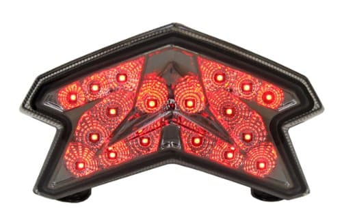 Integrated Sequential LED Tail Lights Smoke Lens for 2013-2018 Kawasaki Ninja ZX-6R 636 2016+ Z800