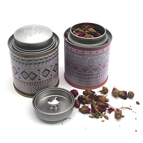 6-Pack Metal Tin Storage Boxes- Aggice Small Tin Containers with Eiffel Tower for Buttons,Coins,Trinkets,Small Objects (Eiffel Tower)