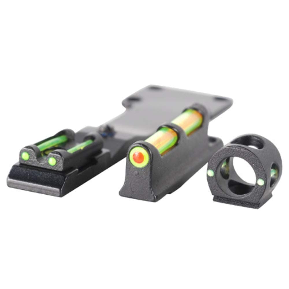 TRUGLO Tru-Bead Universal 3 Dot Turkey Gun Sight Sets, Fit Guns with Ventilated Rib Fiber Optic, Rear Ghost Ring and Notched Rear Sight, Standard Threaded Front Sight/Dual Color Threaded Front Sight