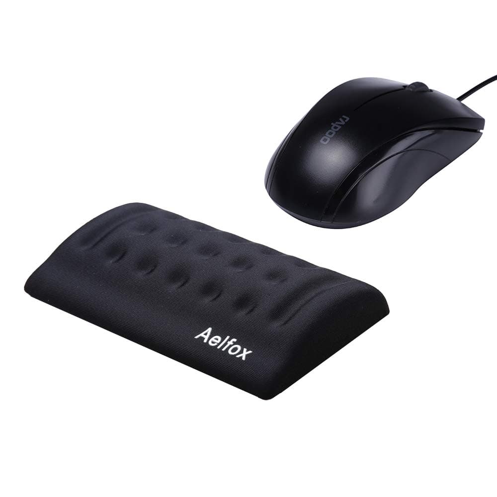 Aelfox Mouse Wrist Rest, Ergonomic Wrist Pad for Mouse Wrist Support for PC/Gaming/Wireless Mouse in Home, Office, School (5.31 x 2.76 x 0.89 inch)