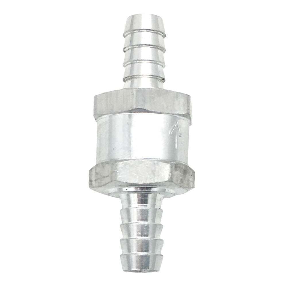 Amrxuts10mm 3/8" Fuel Non Return One Way Check Valve Petrol Diesel Fuel Oil Water Aluminium Alloy