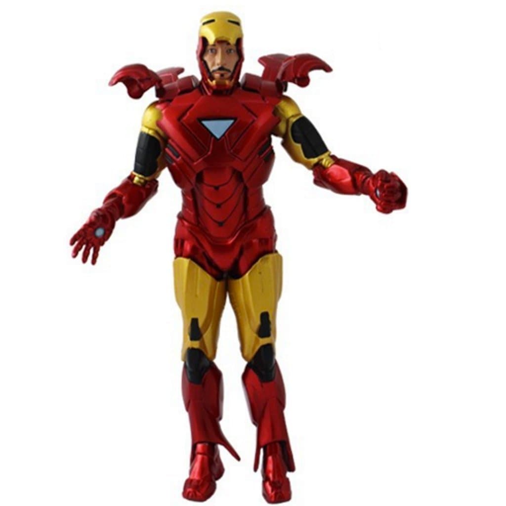 Marvel Iron Man with Opening Helmet/Flaps and Hand Gestures 18 CM Action Figure