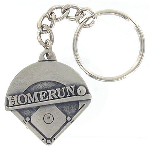 Pewter Baseball (Homerun) Key Chain / Keychain