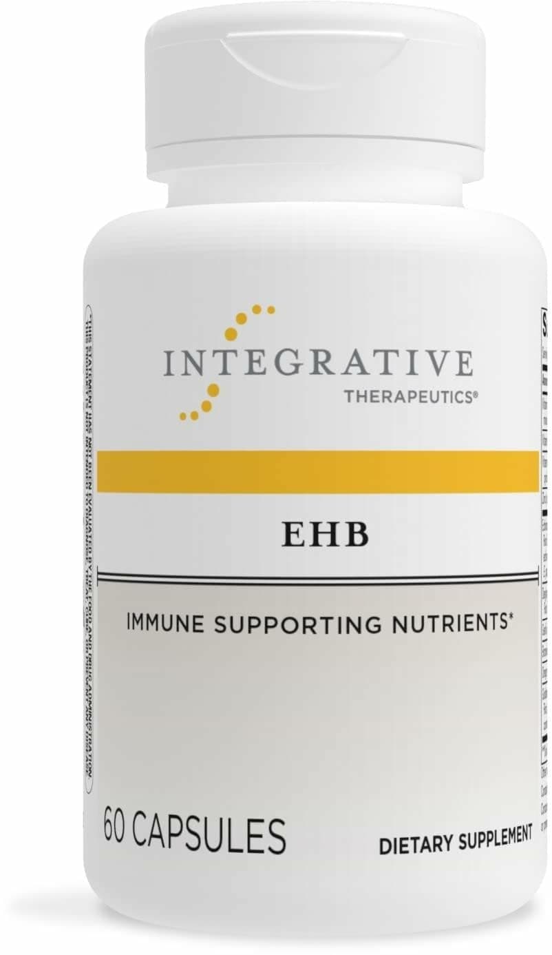 Integrative Therapeutics EHB - Immune Support Supplement with Vitamins A, C & B6* - Mineral Support with Zinc - Dairy-Free & Gluten-Free - 60 Capsules (20 Servings)