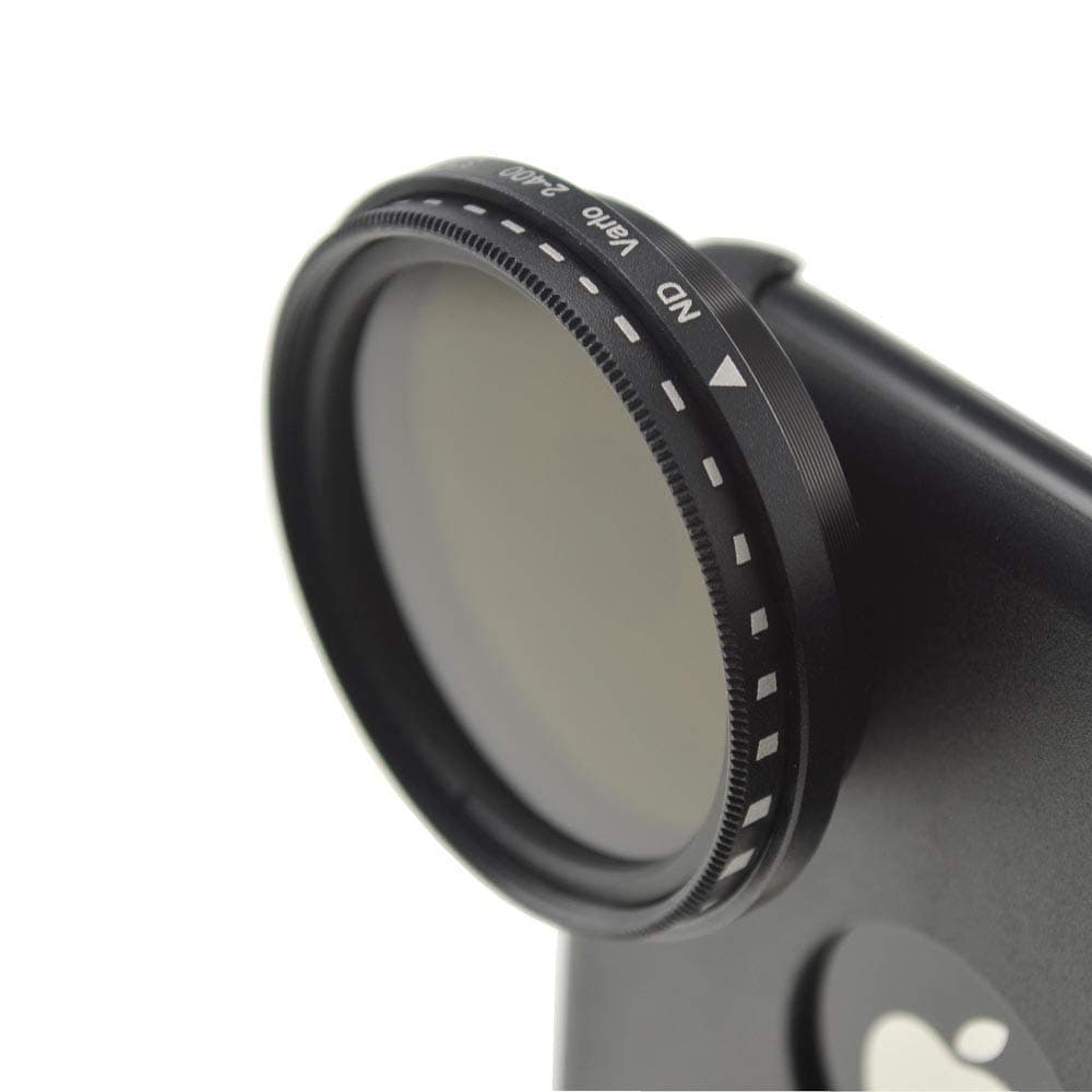 Custom Adjustable Neutral Density/Optical Vario ND 2-400 Lens Filter Lens Compatible for Apple iPhone X, iPhone Xs Smartphones