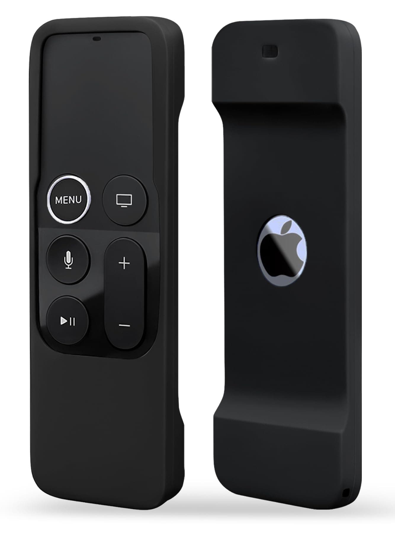 Silicone Case Compatible with Apple TV 4K/HD Siri Remote (1st Gen) - Anti-Slip Shock Proof Soft Remote Cover Case Compatible with Apple TV 4K 5th 4th Gen Siri Remote Controller - Black