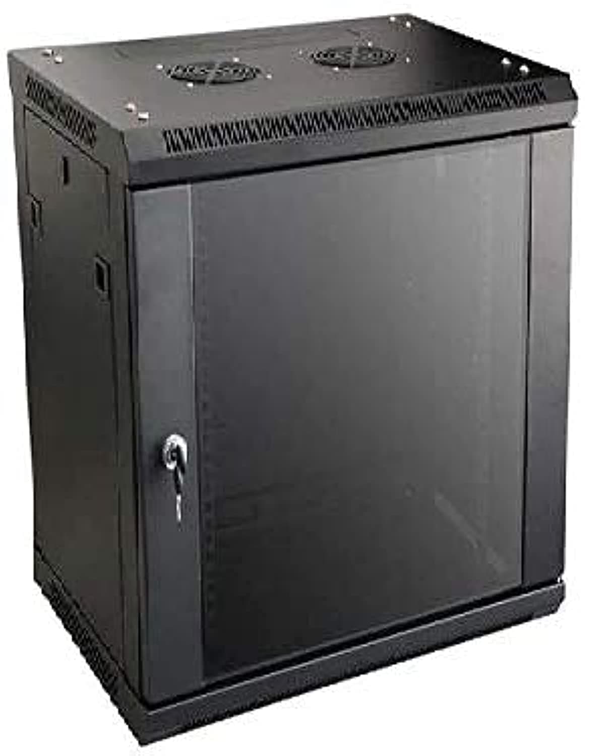 XFORM Wall mount Server Rack Cabinet 12U- Size 600mm(W) x 600mm(D) x 630mm(H) -With 1pc Toughened glass front door -2pcs side removable panels