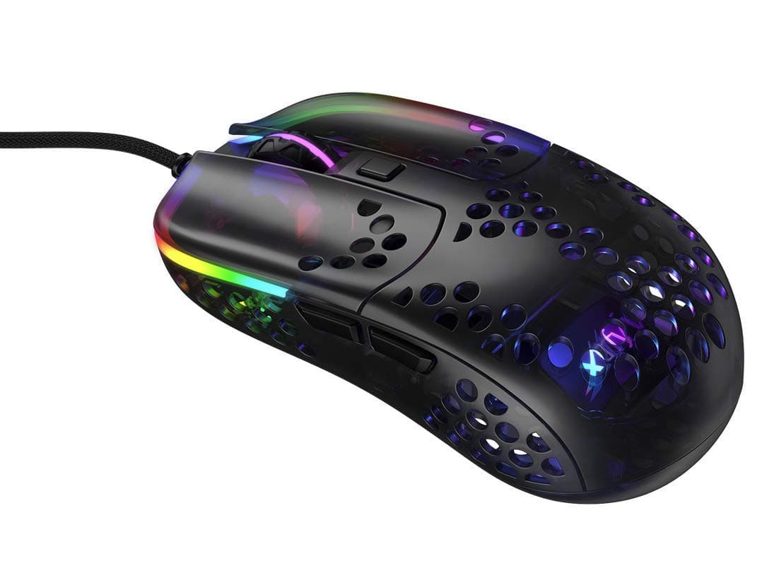 MZ1 Wired USB Gaming Mouse Ultra-Light with Customizable RGB & Adjustable Symmetrical Shape