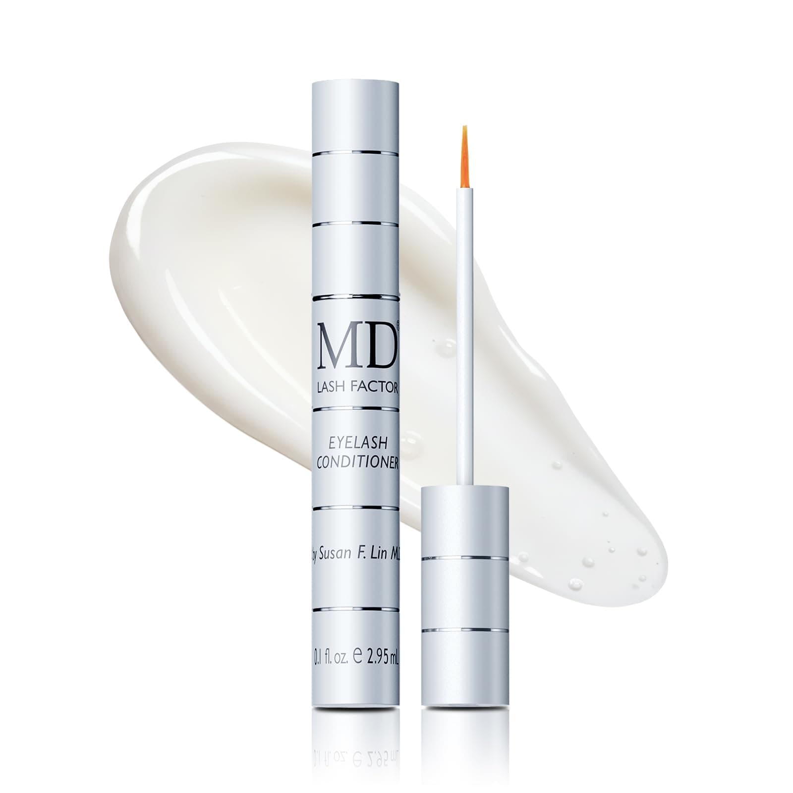 MD Lash Factor Eyelash Conditioner Advanced Lash Enhancing Serum for Longer Thicker Fuller Looking Lashes Cruelty-Free for Sensitive Eyes 0.1 fl oz, 3-Month Supply