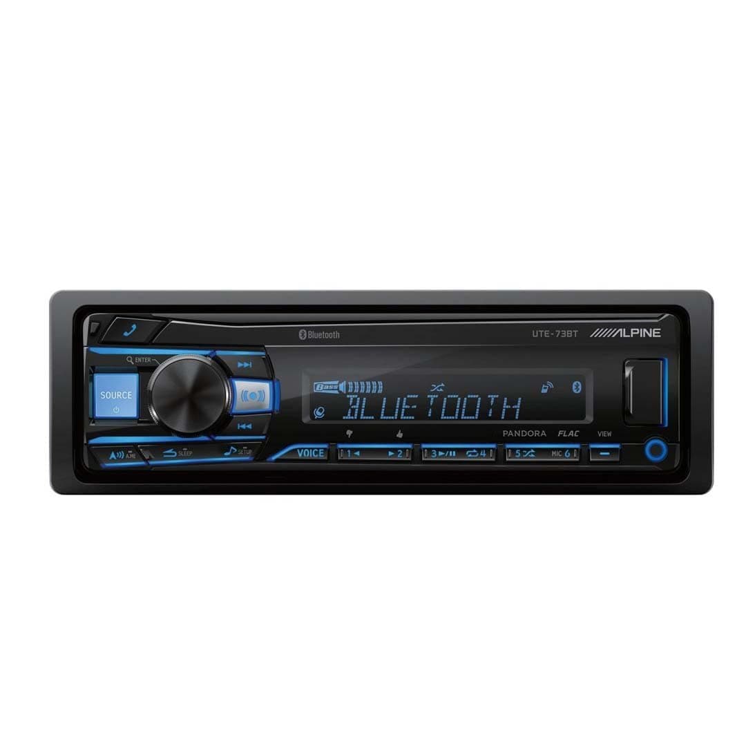 Alpine UTE-73BT Advanced Bluetooth Mech-less Digital media receiver (does not play CDs)