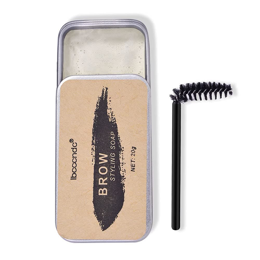 Brows Soap Kit, Shefave Brows Styling Soap,Long Lasting Eyebrows Styling Wax, Smudge Proof Eyebrow Styling Pomade for Natural Brows Shaping Defining, 20 g (Pack of 1)