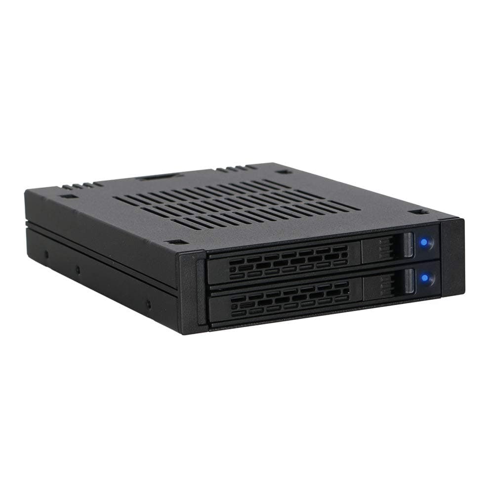 2 Bay 2.5 SAS/SATA HDD/SSD Mobile Rack for External 3.5” Bay | ExpressCage MB742SP-B