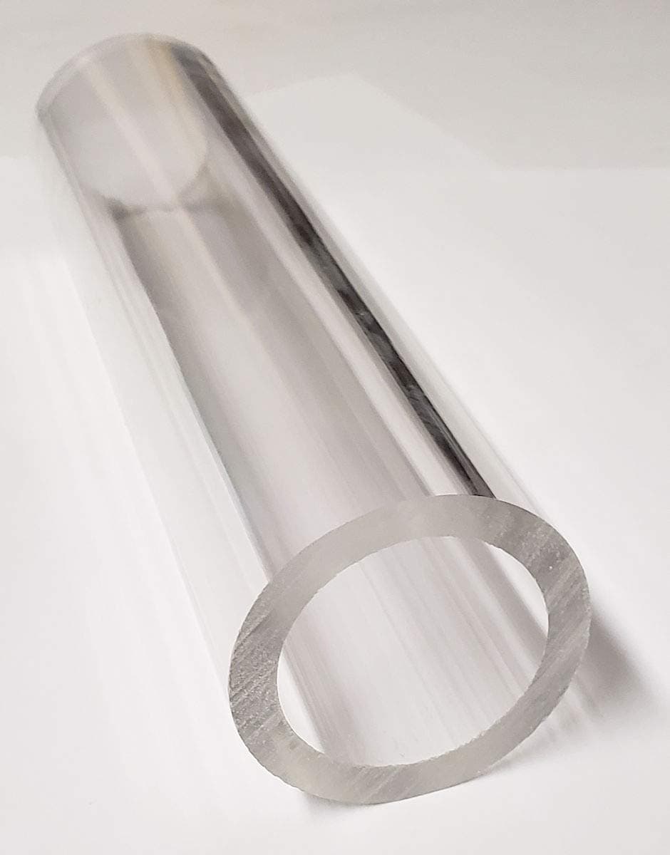 1 Pc - 2” OD x 1 1/2" ID x 8" INCH Long Clear Acrylic PLEXIGLASS Lucite Tube Heavy 1/4" Wall