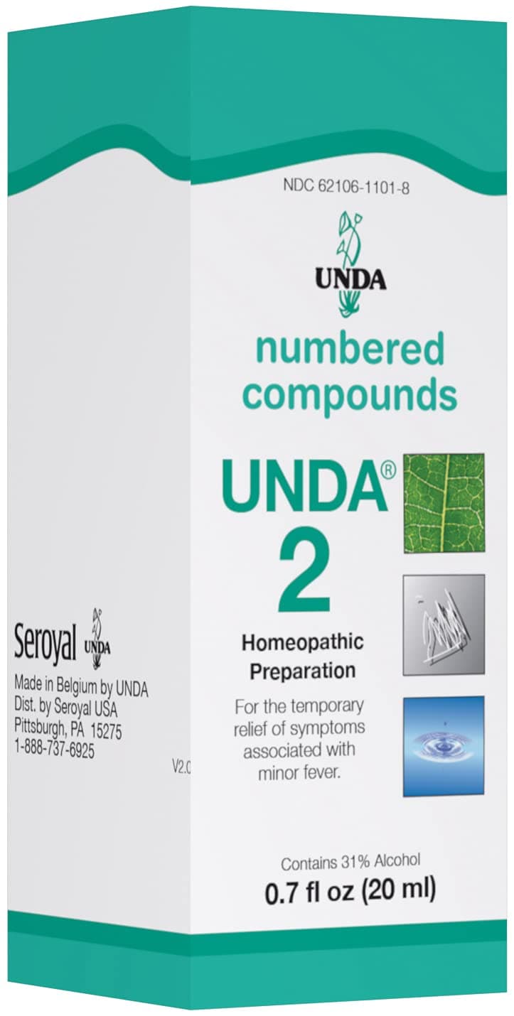 UNDA 2 Numbered Compounds | Homeopathic Preparation | 0.7 fl. oz.