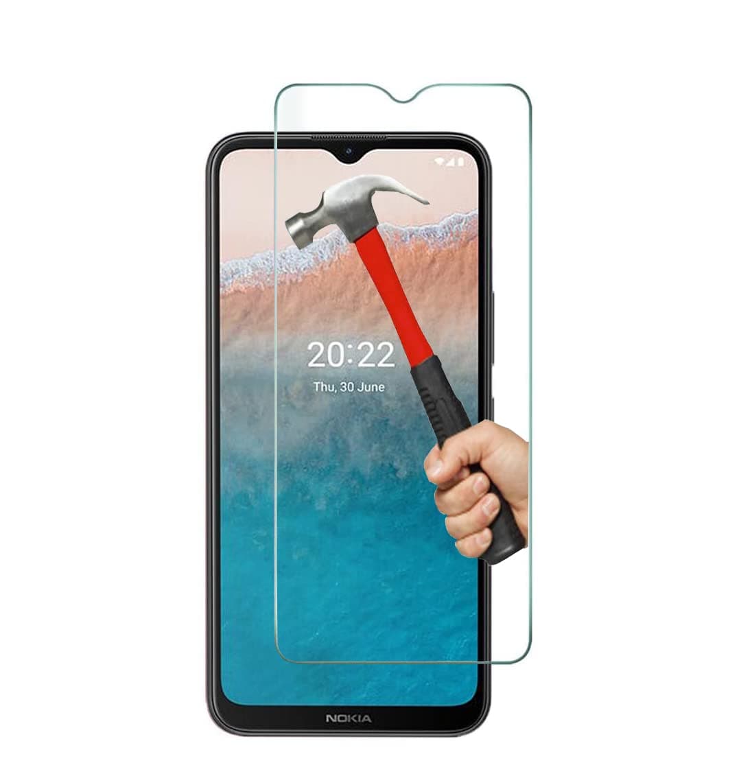 KP TECHNOLOGY Nokia C21 Plus Tempered Glass Screen Protector Easy Bubble-Free Installation Ultra Clear Shatterproof with 9H Hardness Anti Fingerprint Oleo-phobic Coating for Nokia C21 Plus
