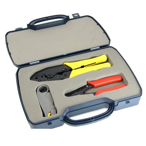 BNC Crimping Tool Kit for CCTV Crimper, Cutter and Stripper RG58 RG58 RG62 Coaxial