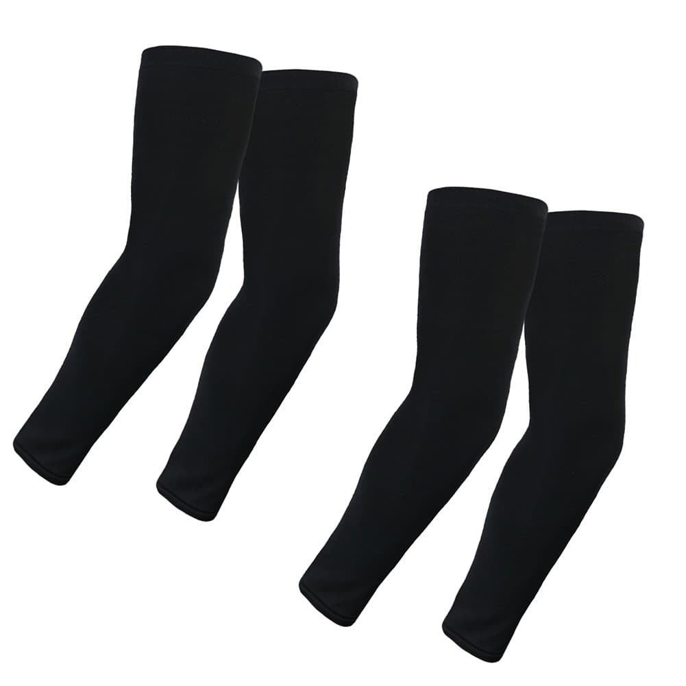 Elixir Golf (E3D-B2P) Unisex 2 Pairs of Black Cooling Arm Sleeves, Black